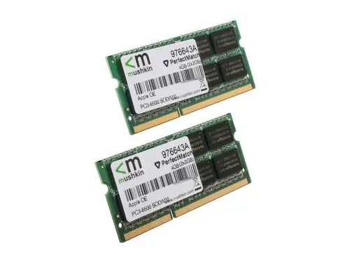 Mushkin Enhanced 4GB (2 x 2GB) 204-Pin DDR3 SO-DIMM DDR3 1066 (PC3 8500) Dual Channel Kit Memory For Apple Model 976643A