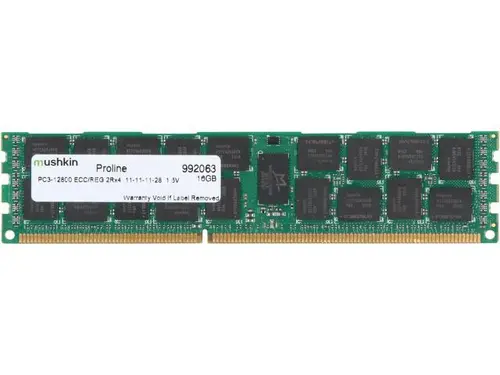 Mushkin Enhanced PROLINE 16GB ECC Registered DDR3 1600 (PC3 12800) Server Memory Model 992063