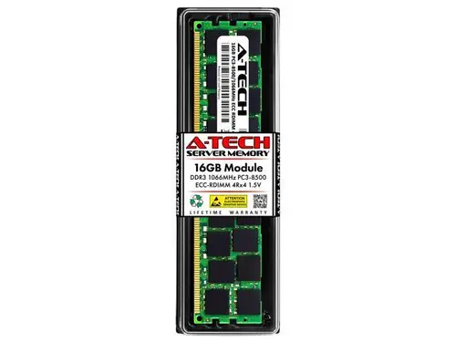 16GB RAM Replacement for Hynix HMT42GR7AMR4C-G7, HMT42GR7BMR4C-G7, HMT42GR7CMR4C-G7 DDR3 1066MHz PC3-8500 ECC RDIMM 4Rx4 Server Memory