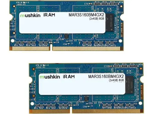 Mushkin Enhanced iRam 8GB (2 x 4GB) 204-Pin DDR3 SO-DIMM DDR3L 1600 (PC3L 12800) Memory for Apple Model MAR3S160BM4GX2