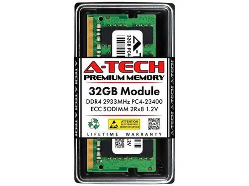 32GB RAM Replacement for Samsung M474A4G43AB1-CVF DDR4 2933MHz PC4-23400 ECC SODIMM 2Rx8 Server Memory