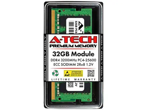 32GB RAM Replacement for Samsung M474A4G43AB1-CWE DDR4 3200MHz PC4-25600 ECC SODIMM 2Rx8 Server Memory
