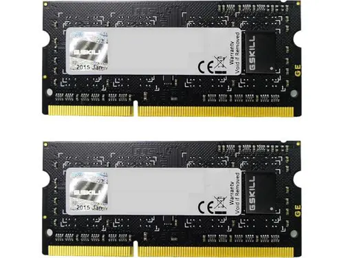 G. SKILL 8GB (2 x 4GB) 204-Pin DDR3 SO-DIMM DDR3L 1600 (PC3L 12800) Laptop Memory Model F3-1600C9D-8GSL