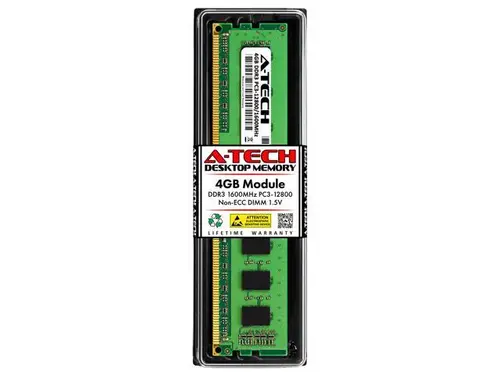 4GB RAM Replacement for Crucial BLS4G3D169DS1J, BLS4KIT4G3D1609DS1S00, BLT4G3D1608DT2TXOB, BLT4G3D1608DT2TXRG DDR3 1600MHz PC3-12800 DIMM Desktop...