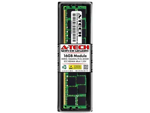 16GB RAM Replacement for Dell A5095849, A5095850, A5180152, A5180241, A5180243, A5276601 DDR3 1066MHz PC3L-8500 ECC RDIMM 4Rx4 Server Memory