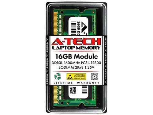 16GB RAM Replacement for Crucial CT204864BF160B DDR3 1600MHz PC3L-12800 SODIMM 2Rx8 Laptop Memory