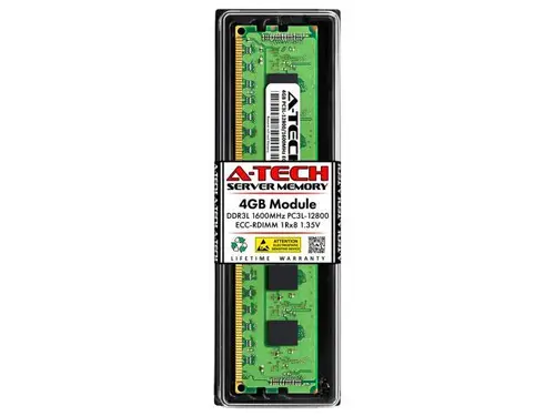 4GB RAM Replacement for Dell A7316748, SNPN1TP1C/4G DDR3 1600MHz PC3L-12800 ECC RDIMM 1Rx8 Server Memory