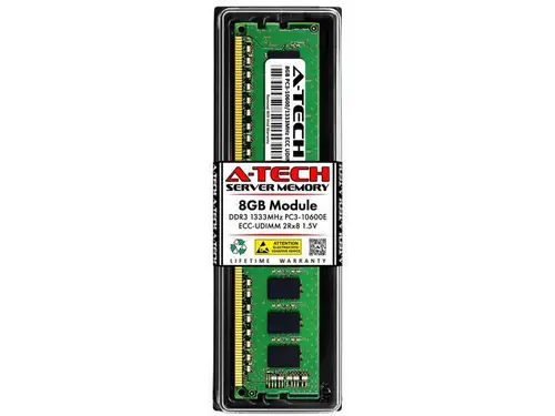 8GB RAM Replacement for Dell A6559261 DDR3 1333MHz PC3-10600 ECC UDIMM 2Rx8 Server Memory