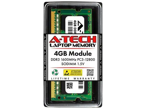 4GB RAM Replacement for HP 637233-161, 637233-951, 687515-352 DDR3 1600MHz PC3-12800 SODIMM Laptop Memory