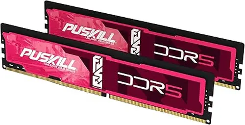 PUSKILL 32GB DDR5 RAM (2x16GB) 6000MHz CL30 Desktop Memory | Ultra-Low Latency Gaming PC Upgrade | Intel XMP 3.0 & AMD EXPO Ready for 700/600 & Ryzen 7000 (AM5)