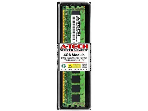 4GB RAM Replacement for IBM-Lenovo 03T8397, 90Y3148, 90Y3177, 90Y3178 DDR3 1600MHz PC3-12800 ECC RDIMM 2Rx8 Server Memory