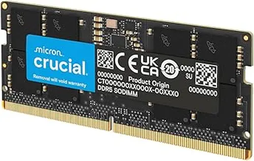 Crucial 16GB DDR5 RAM, 5600MHz (or 5200MHz or 4800MHz) Laptop Memory, SODIMM 262-Pin, Compatible with 13th Gen Intel Core and AMD Ryzen 7000 - CT16G56C46S5