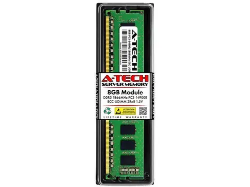 8GB RAM Replacement for IBM-Lenovo 4X70G00093 DDR3 1866MHz PC3-14900 ECC UDIMM 2Rx8 Server Memory