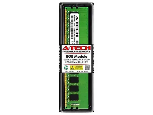 8GB RAM Replacement for IBM-Lenovo 46W0812, 46W0813, 4X70G88316, 4X70G88331, 4X70K14184 DDR4 2133MHz PC4-17000 ECC UDIMM 2Rx8 Server Memory