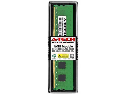 16GB RAM Replacement for IBM-Lenovo 4X77A77029, 4X77A81437 DDR5 4800MHz PC5-38400 ECC RDIMM 1Rx8 (EC8) Server Memory