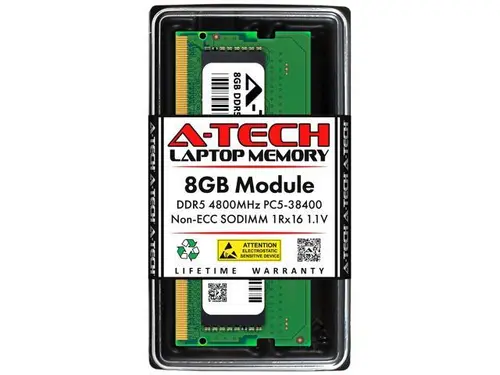 8GB RAM Replacement for IBM-Lenovo 4X71K20068 DDR5 4800MHz PC5-38400 SODIMM 1Rx16 Laptop Memory