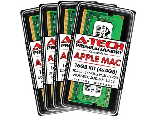A-Tech 16GB Kit (4x4GB) RAM for Apple iMac (Late 2015) DDR3 1866MHz PC3-14900 SODIMM 204-Pin Memory Upgrade