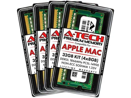 A-Tech 32GB Kit (4x8GB) RAM for Apple iMac (Late 2015) DDR3 1866MHz PC3-14900 SODIMM 204-Pin Memory Upgrade