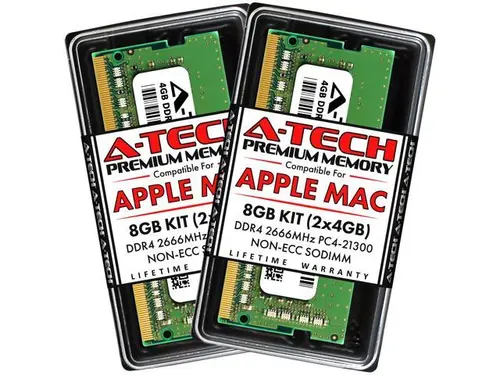A-Tech 8GB Kit (2x4GB) RAM for Apple iMac (2019, 2020), Mac mini (Late 2018, Early 2020) DDR4 2666MHz PC4-21300 SODIMM 260-Pin Memory Upgrade