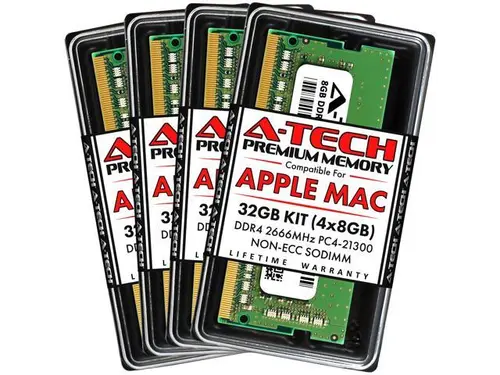 A-Tech 32GB Kit (4x8GB) RAM for Apple iMac (2019, 2020) DDR4 2666MHz PC4-21300 SODIMM 260-Pin Memory Upgrade