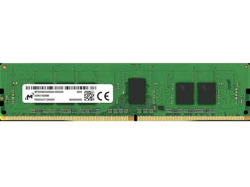 Micron 8GB Server Workstation Memory - DDR4 3200MHz - ECC Parity - Registered - 1Rx8 - CL22 - 1.2V