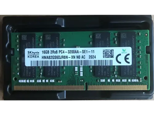 SK Hynix HMA82GS6DJR8N-XN 16GB DDR4 3200 2Rx8 PC4-3200AA-SE1-11 For Laptop