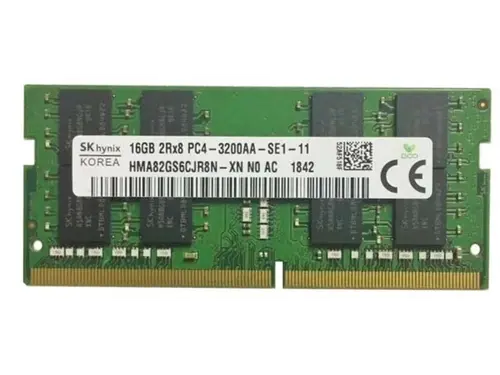 SK Hynix HMA82GS6CJR8N-XN 16GB DDR4 3200 16GB 2Rx8 PC4-3200AA-SE1-11 For Laptop