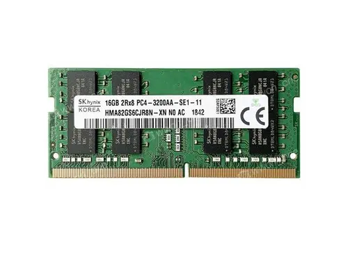 SK Hynix HMA82GS6CJR8N-XN N0 16GB DDR4 3200Mhz PC4-25600 DDR4-3200MHz 2Rx8 PC4-3200AA non-ECC Unbuffered CL22 260-Pin SoDimm 1.2V For Laptop