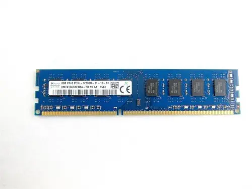 Hynix 8GB DDR3 1600MHz 1.35V PC3-12800 CL11 240-Pin DIMM Dual Rank Desktop Memory Module HMT41GU6BFR8A-PB