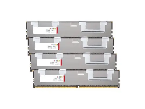 V-COLOR DDR5 64GB (16GBx4) 6000MHz CL32 OC R-DIMM (Overclocking ECC Registered DIMM) 1.4V Memory Ram for TRX50 Workstation (AMD EXPO) (TRA516G60S832Q)