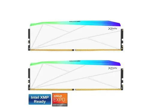 V-COLOR Manta XFinity RGB DDR5 32GB (16GBx2) 7200MHz XMP 3.0 & AMD EXPO CL34 1.4V RGB Gaming Desktop Upgrade RAM U-DIMM Memory Module SK Hynix IC -...