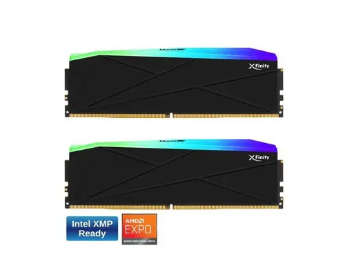 V-COLOR Manta XFinity RGB DDR5 32GB (16GBx2) 7800MHz XMP 3.0 & AMD EXPO CL38 1.45V RGB Gaming Desktop Upgrade RAM U-DIMM Memory Module SK Hynix IC...