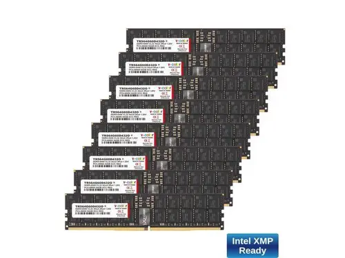 V-COLOR DDR5 512GB (64GBx8) 6000MHz CL32 Overclocking R-DIMM 8Gx4 2Rx4 1.25V ECC Registered DIMM Memory for W790 Workstation (Intel XMP)...