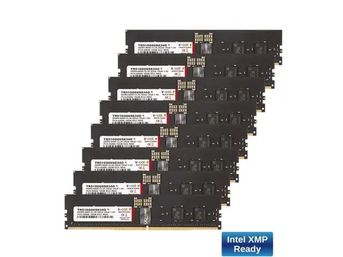 V-COLOR DDR5 128GB (16GBx8) 6600MHz CL34 Overclocking R-DIMM 2Gx8 1Rx8 1.4V ECC Registered DIMM Memory for W790 Workstation (Intel XMP)...