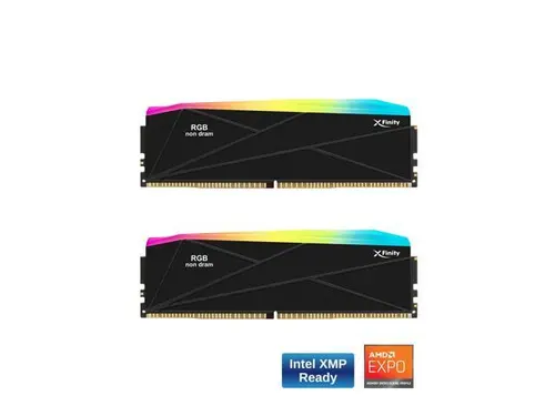 V-COLOR Manta XFinity DDR5 RGB Filler Solution - 2X Modules - 0GB RAM - Intel/AMD Compatible - Black