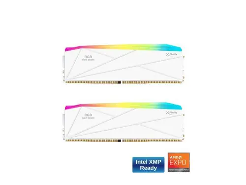 V-COLOR Manta XFinity DDR5 RGB Filler Solution - 2X Modules - 0GB RAM - Intel/AMD Compatible - White