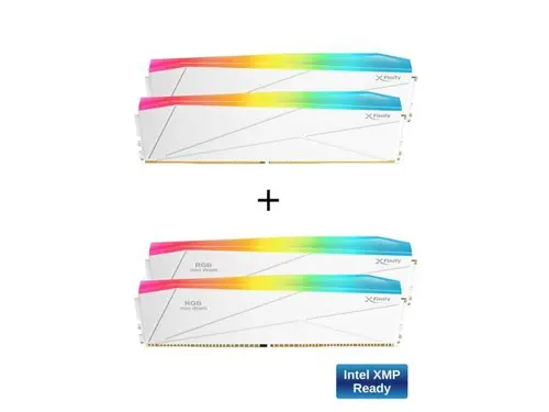 V-COLOR DDR5 SCC 2+2 KIT Manta XFinity 48GB(24GBx2) 8200MHz CUDIMM with RGB Filler kit CL40 1.4V RGB Gaming Desktop Upgrade RAM Memory Module -...