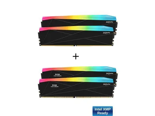 V-COLOR DDR5 SCC 2+2 KIT Manta XFinity 32GB(16GBx2) 8200MHz CUDIMM with RGB Filler kit CL38 1.45V RGB Gaming Desktop Upgrade RAM Memory Module -...
