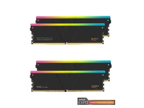 V-COLOR DDR5 SCC 2+2 KIT Manta XSky 32GB(2x16GB) 5800MHz CL28 1.4V AMD EXPO Gaming Memory with RGB Filler Kit, Ultra-Low Timing (TMXSAL1658828KW-DK)