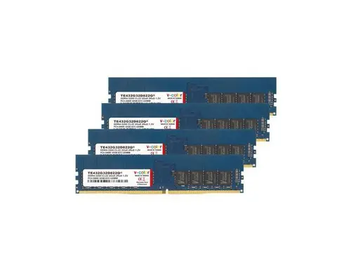 V-COLOR DDR4 128GB (4x32GB) 3200MHz (PC4-25600) Server Memory Ram Module Upgrade Dual Rank ECC DIMM 1.2V CL22 2Rx8 (TE432G32D822Q)