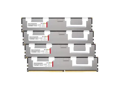 V-COLOR DDR5 64GB (16GBx4) 5600MT/s CL46 R-DIMM (ECC Registered DIMM) 1.1V Memory Ram for AMD TRX50/WRX90 Workstation Motherboards with Hynix IC...