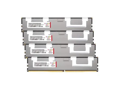 V-COLOR DDR5 128GB (32GBx4) 5600MHz CL46 R-DIMM (ECC Registered DIMM) 1.1V Memory Ram for AMD TRX50/WRX90 Workstation / Server Motherboards...