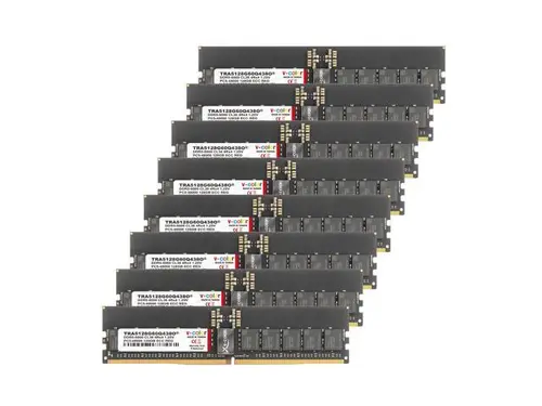 V-COLOR DDR5 1TB (128GBx8) 6000MHz CL38 4Rx4 OC R-DIMM (Overclocking ECC Registered DIMM) 1.25V Memory Ram for TRX50/WRX90 Workstation (AMD EXPO)...