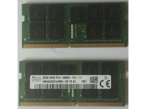 SK Hynix HMAA4GS7AJR8N-VK T0 DDR4 32GB 2666Mhz 2Rx8 PC4-21300 ECC CL19 260-Pin SODIMM 1.2V Memory Module for Notebook Thinkpad P53 P73