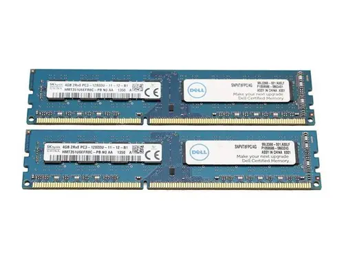 2X4Gb (8Gb Total) Hmt351U6Efr8C-Pb 4Gb Pc3-12800U Desktop Memory