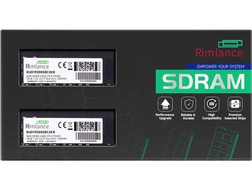 Rimlance 8GB (2X4GB) 1.2V DDR4 2400MHZ PC4-19200 UDIMM 1RX8 Desktop Memory