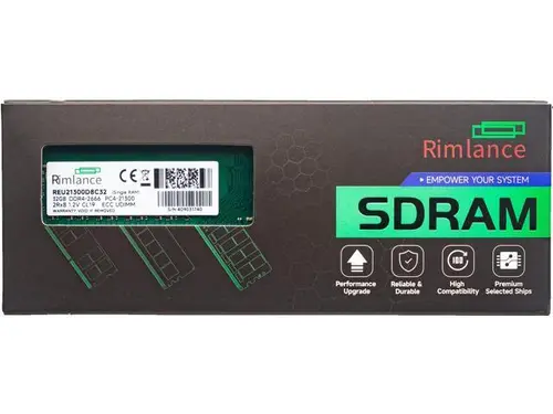 Rimlance 32GB (1X32GB) 1.2V DDR4 2666MHZ PC4-21300 ECC UDIMM 2RX8 Server Memory