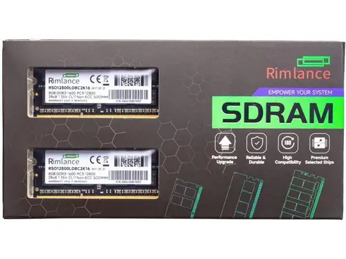 Rimlance 16GB (2X8GB) 1.35V DDR3 1600MHZ PC3-12800 SODIMM 2RX8