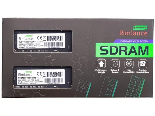 Rimlance 16GB (2X8GB) 1.5V DDR3 1333MHZ PC3-10600 UDIMM 2RX8