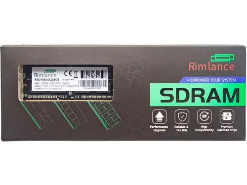 Rimlance 8GB (1X8GB) 1.35V DDR3 1333MHZ PC3-10600 SODIMM 2RX8